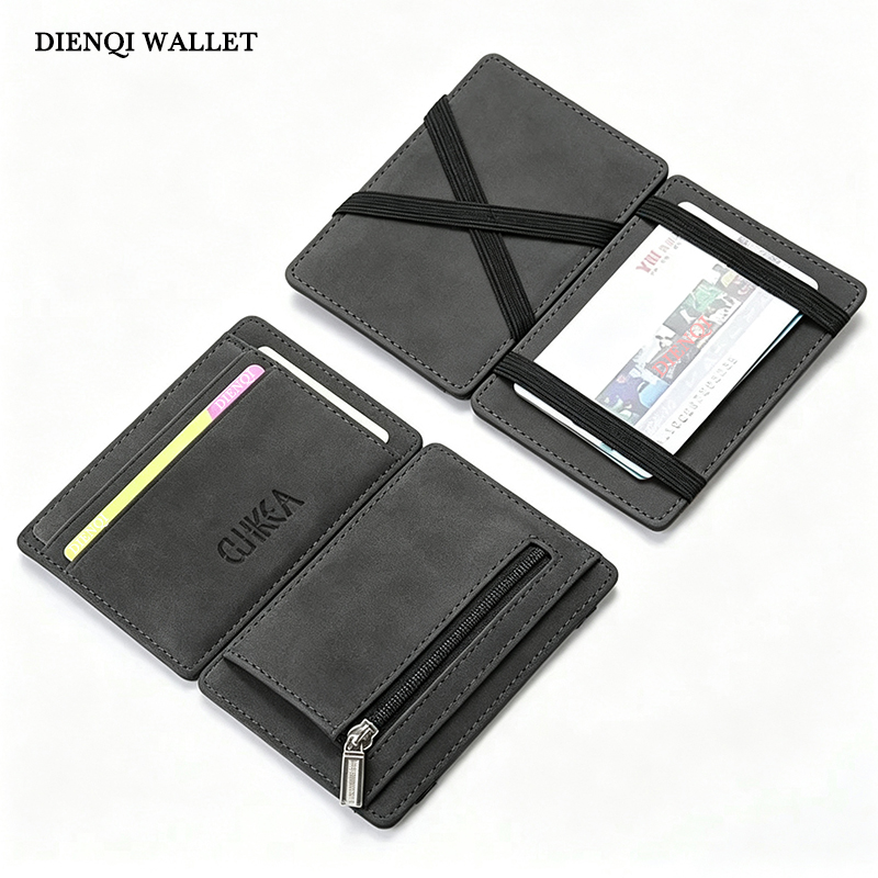Coin Holder Men - Dompet Ajaib Kulit PU Pria, Tempat