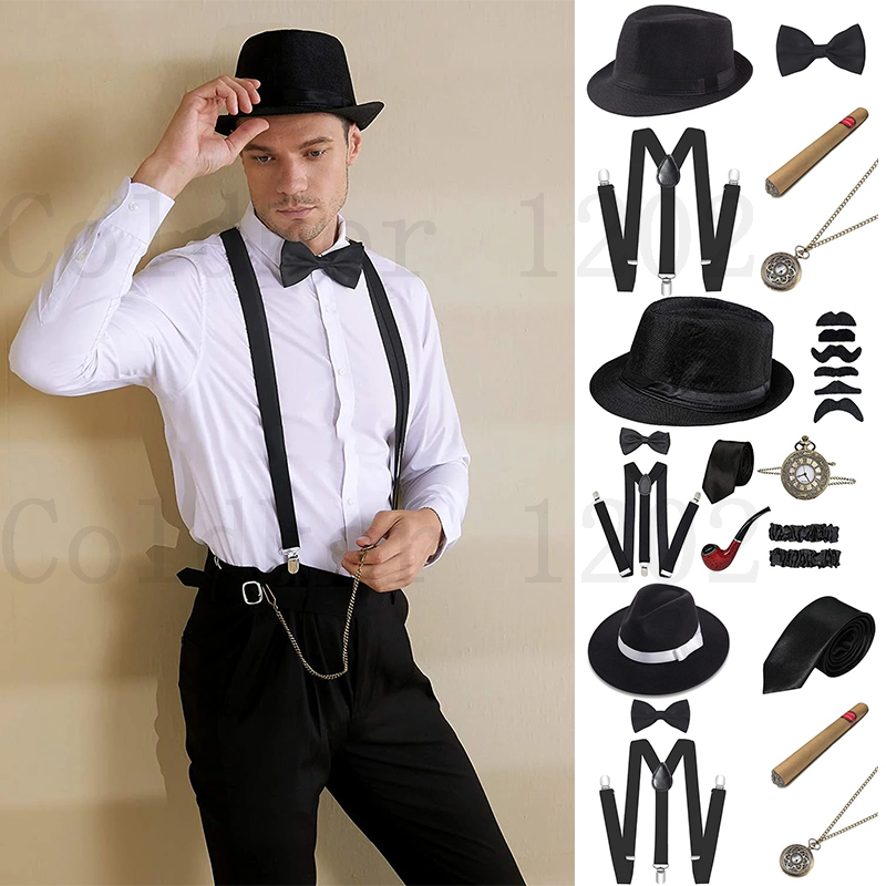 Men'S Accessories In The 1920S - Gratis Pengiriman Halloween 1920S Pria Gatsby