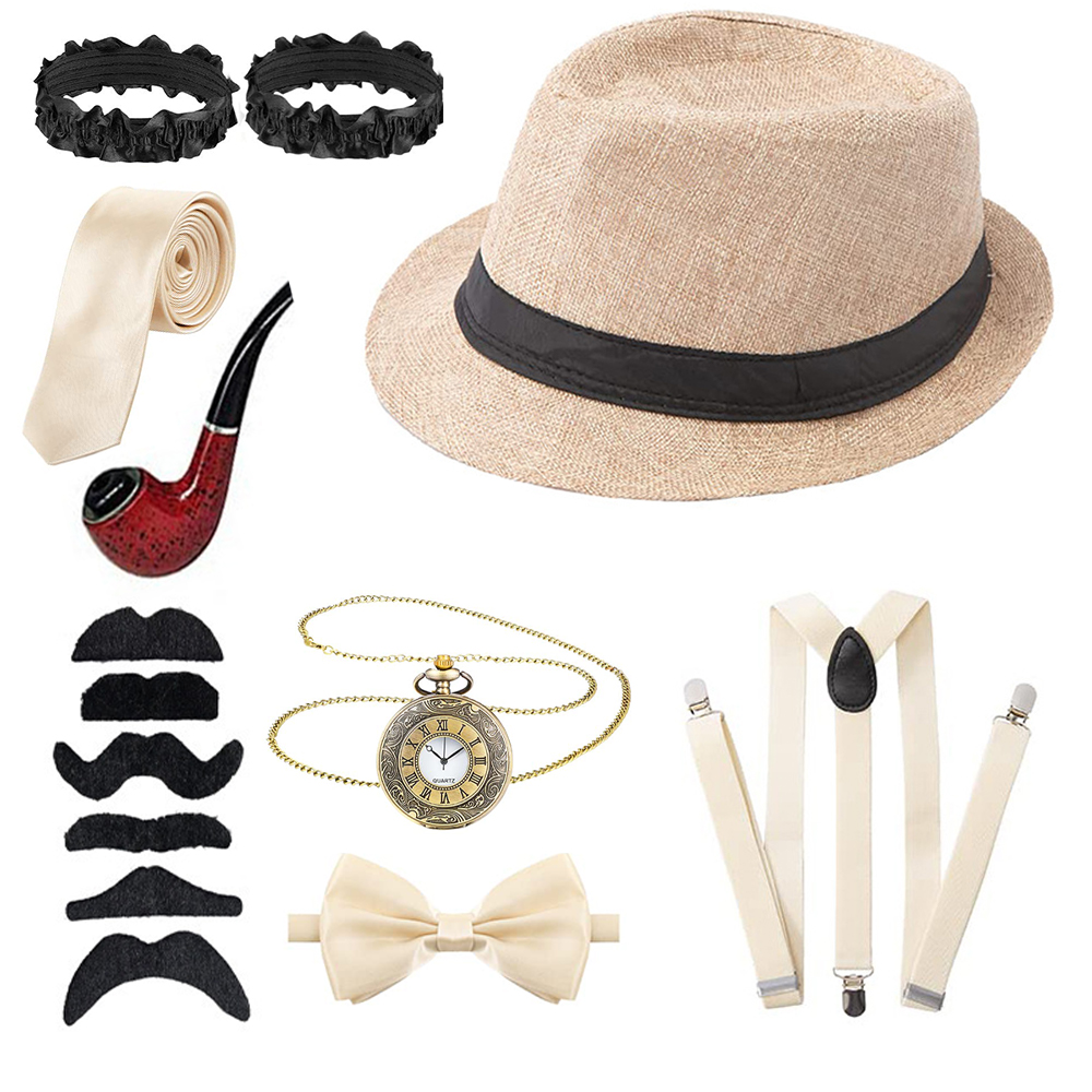 Men'S Accessories In The 1920S - 1920s Aksesori kostum pria Set untuk