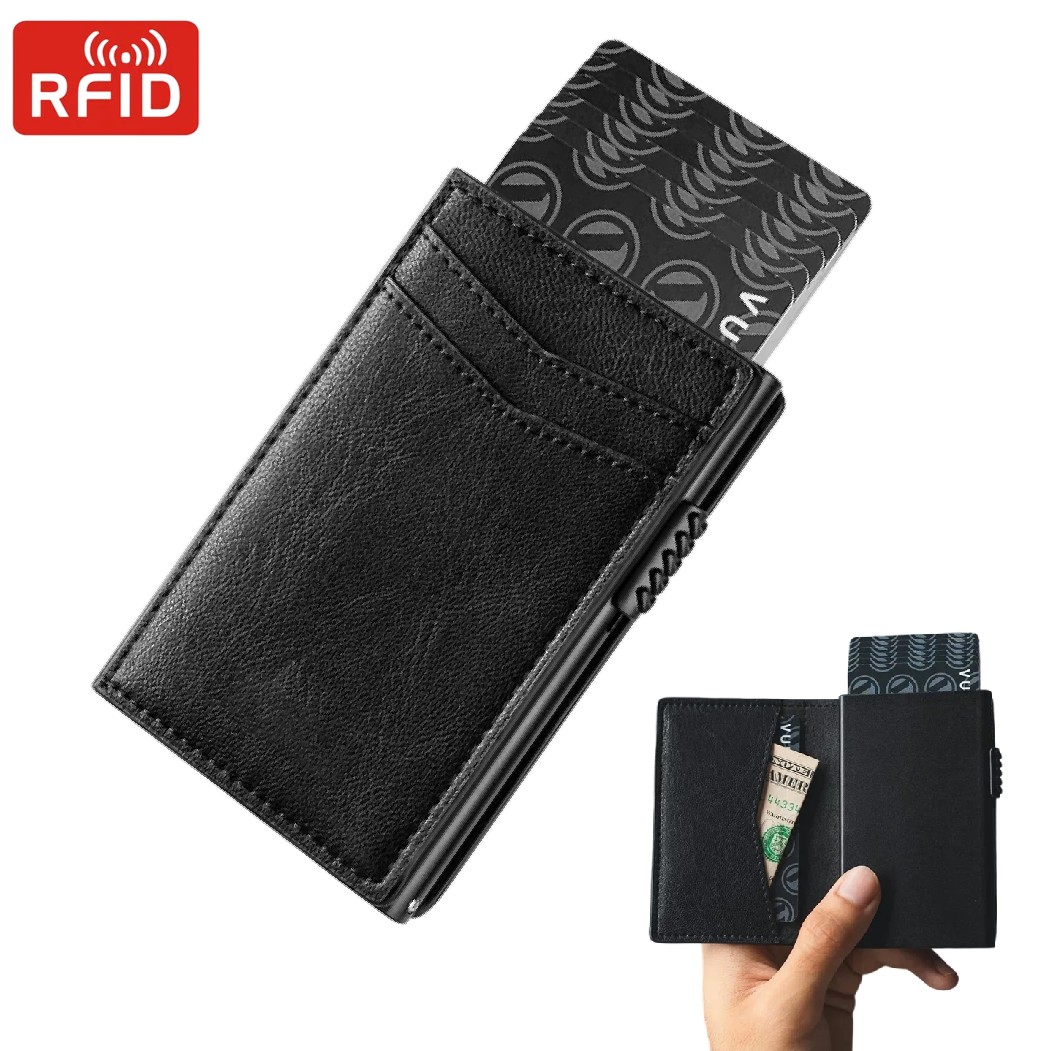 Coin Holder Men - Dompet Minimalis Pria Mewah, Tempat Kartu