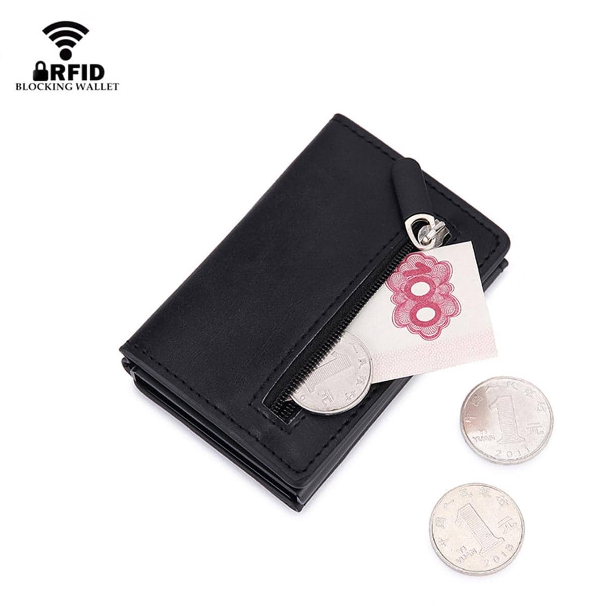 Coin Holder Men - Dompet Kartu RFID Blocking, Tempat Kartu