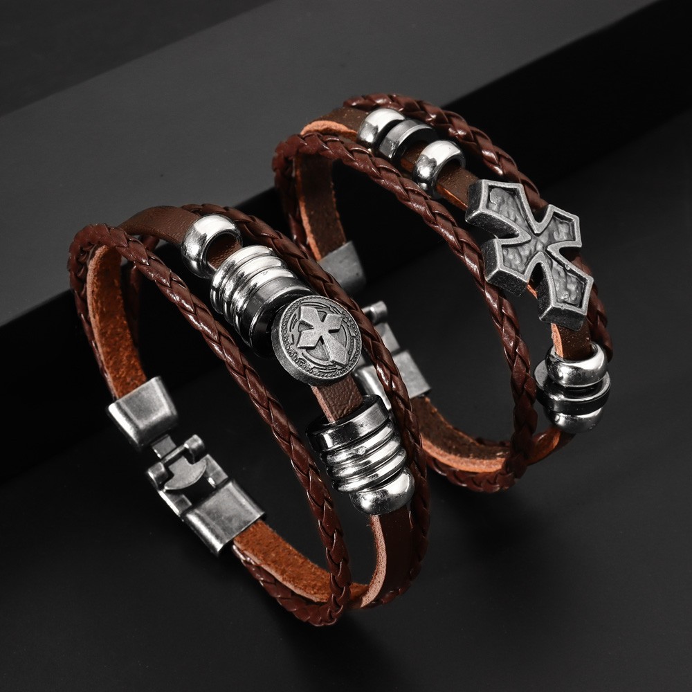 Gelang kulit buatan tangan mul - Men Accessories For Hand ulasan dan harga