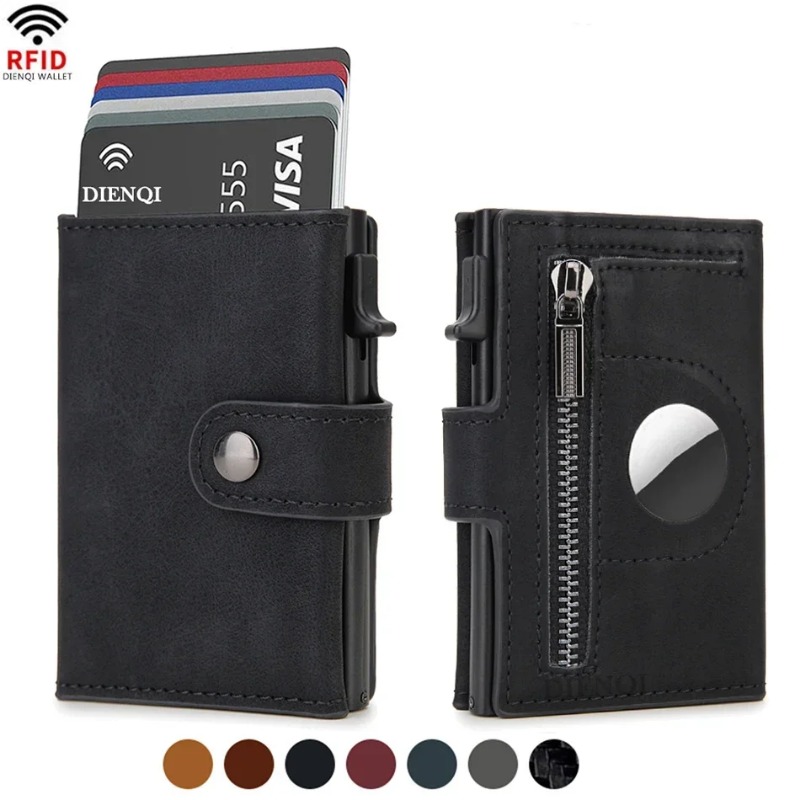 2PCS Dompet Vintage PU Anti RF - Coin Holder Men ulasan dan harga