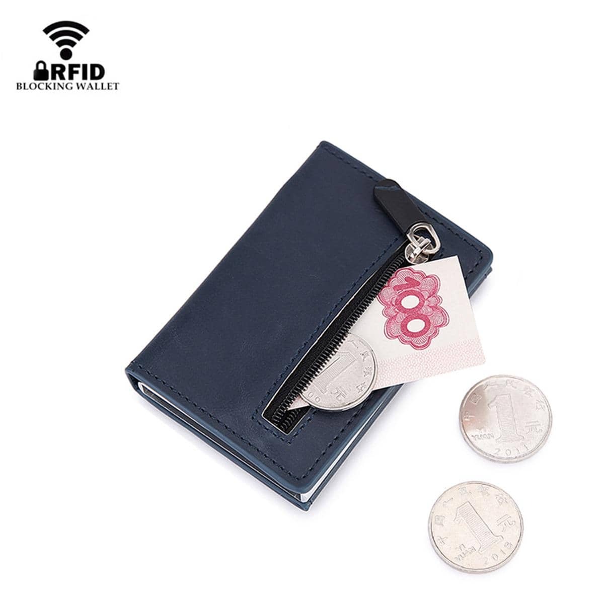 Dompet Kartu RFID Blocking, Te - Coin Holder Men ulasan dan harga