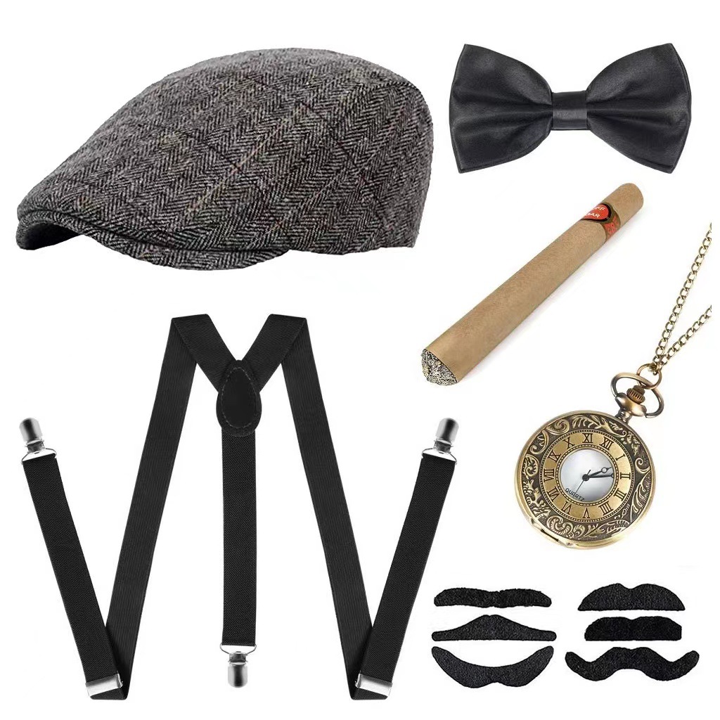 Kostum Pesta Liburan Cosplay K - Men'S Accessories In The 1920S ulasan dan harga