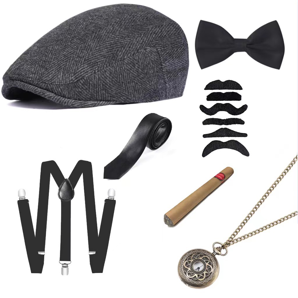 Kostum Pesta Liburan Cosplay K - Men'S Accessories In The 1920S ulasan dan harga