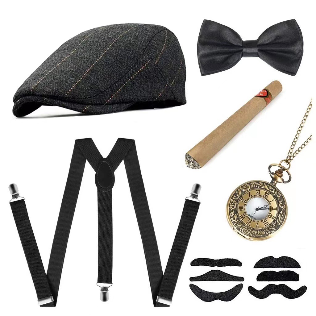 Kostum Pesta Liburan Cosplay K - Men'S Accessories In The 1920S ulasan dan harga