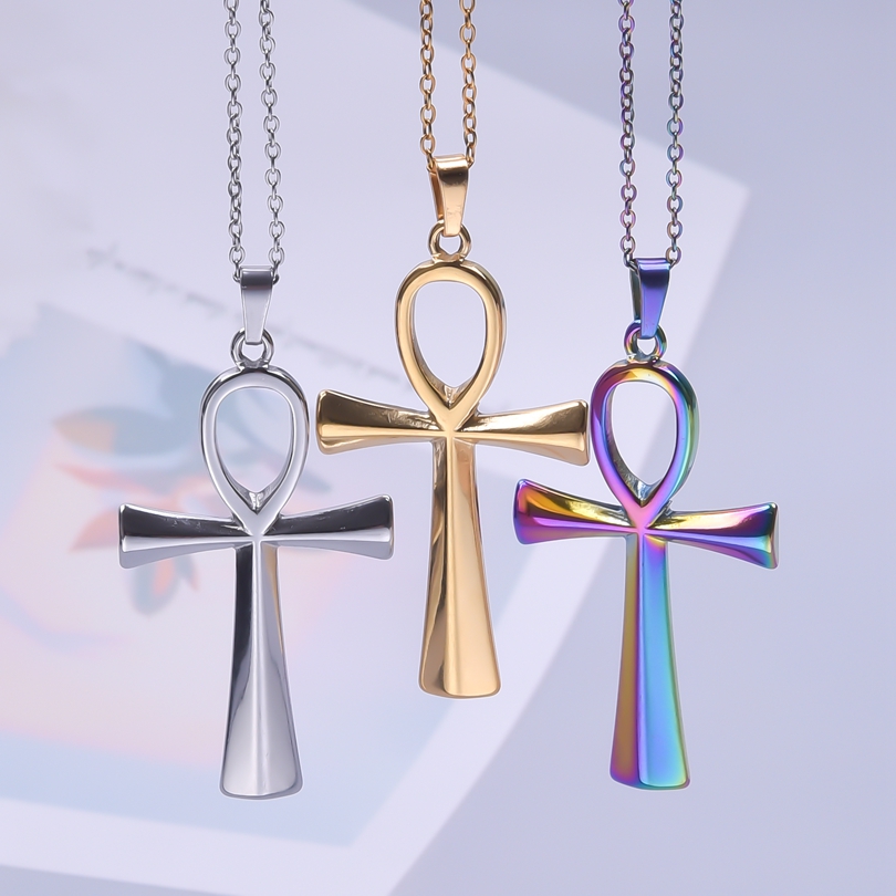 GLOWCAT kalung liontin salib A - Men Accessories Egypt ulasan dan harga